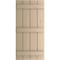 Ekena Millwork Rustic Four Board Joined Board-n-Batten Knotty Pine Faux Wood Shutters, 22W x 82H, PR SHUBJS22X82KPPR - alternate 7